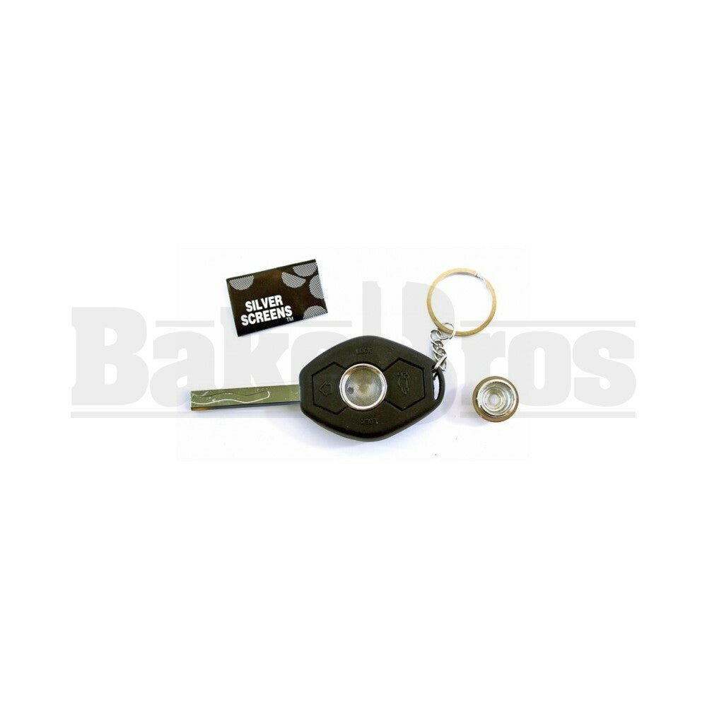 METAL HAND PIPE CAR KEY WITH KEYCHAIN ASSORTED COLORS