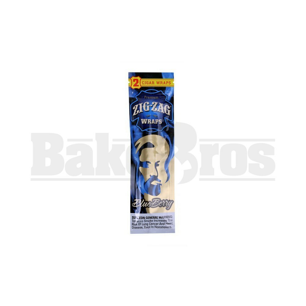 ZIG ZAG CIGAR WRAPS 2 PER PACK BLUEBERRY Pack of 1