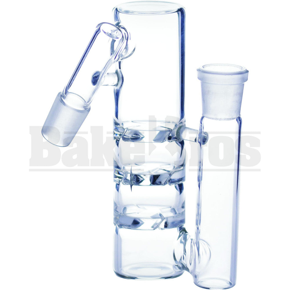 Ashcatcher 1.5" Diam 3x Turbine Disk Perc L Config 45* Angle Joint