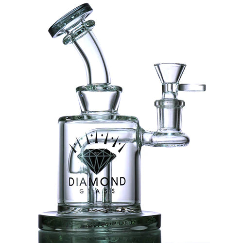 Mini Bong with Perc by Diamond — Badass Glass