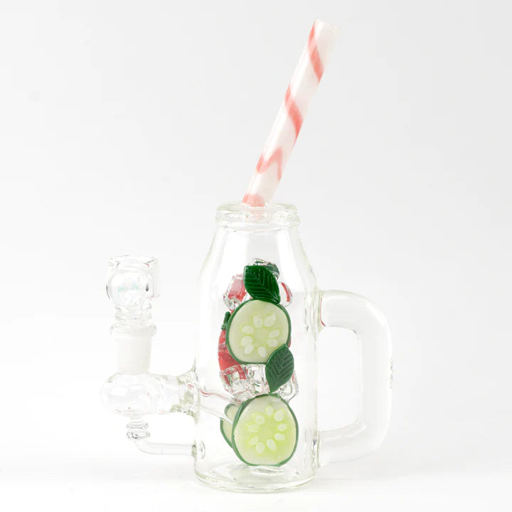 Empire Glassworks Mini Rig - Strawberry Cucumber Detox
