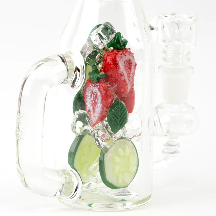 Empire Glassworks Mini Rig - Strawberry Cucumber Detox