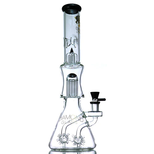 Mini Bong with Perc by Diamond — Badass Glass