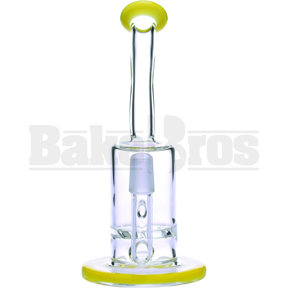 WP TURBINE PERC BENT NECK 10" YELLOW MALE 18MM