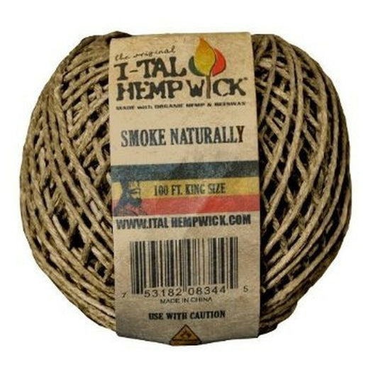 ITAL HEMPWICK SPOOL KING SIZE 100' SINGLE COLOR Pack of 1