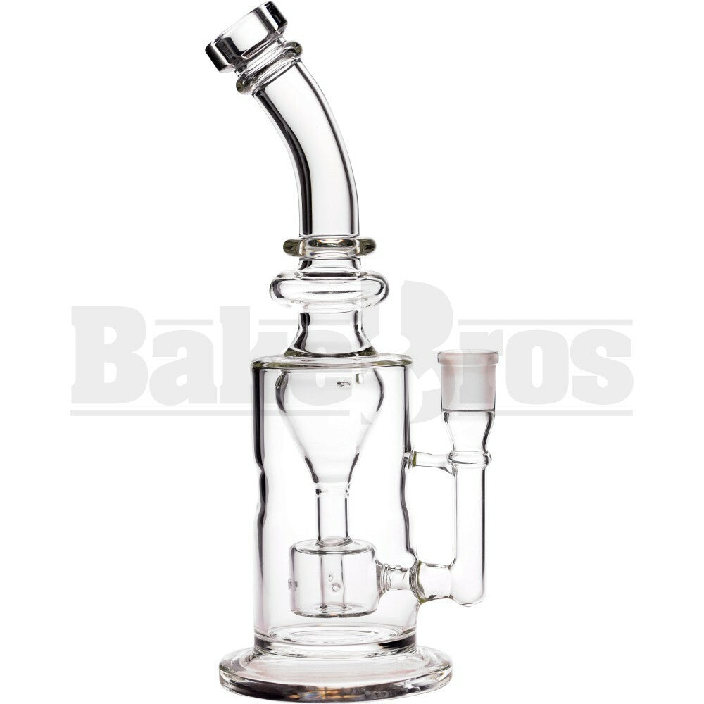WP INCYCLER TURBINE FUNNEL W/ 3 HOLE CAPSULE PERC 12" CLEAR FEMALE 18MM