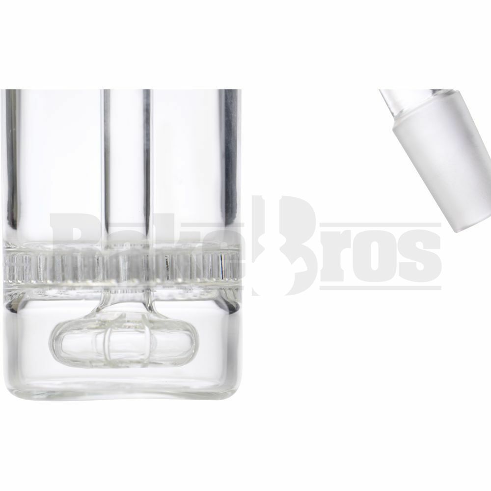 ASHCATCHER HONEYCOMB & SHOWERHEAD PERC ANGLE JOINT CLEAR MALE 14MM