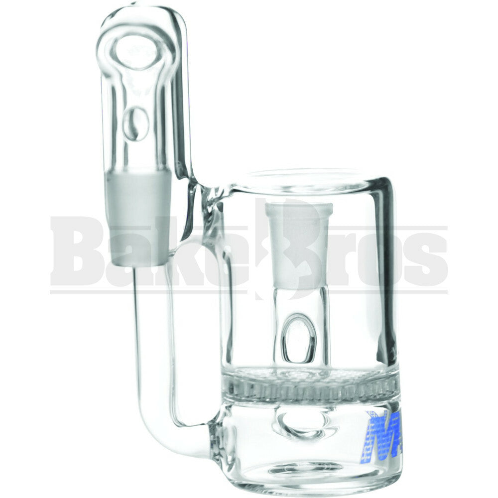 MAVERICK ASHCATCHER HONEYCOMB PERC & RECYCLER L CONFIG 90* JOINT CLEAR MALE 18MM