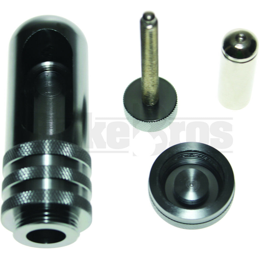 CNC MACHINED HEAVY POLLEN PRESS WITH WINDOW STEEL BLUE Pack of 1 6"