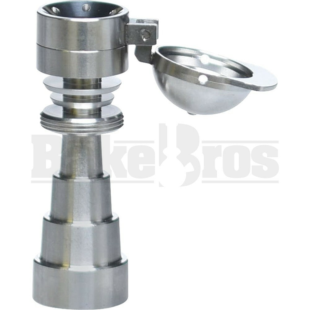 18/14/10 TITANIUM NAIL SALT SHAKER TOP W/ BASEBALL CAP CARB CAP METALLIC FEMALE / MALE