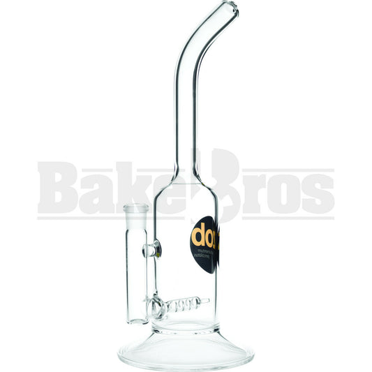 ZOB GLASS WP SNORKEL BUBBLER WITH INLINE PERC STEMLESS 16" CLEAR FEMALE 18MM