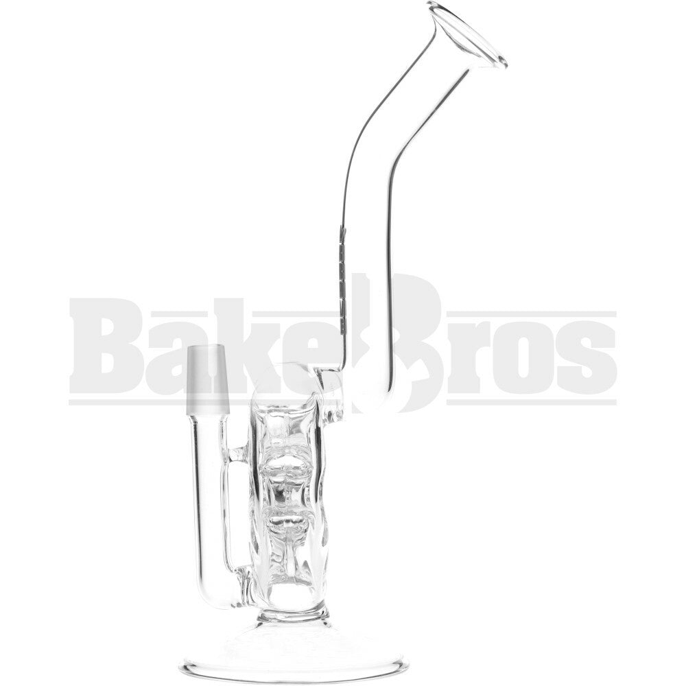 WP TABLE TOP RIG W/ SWISS PERC BENT NECK 9" CLEAR MALE 14MM
