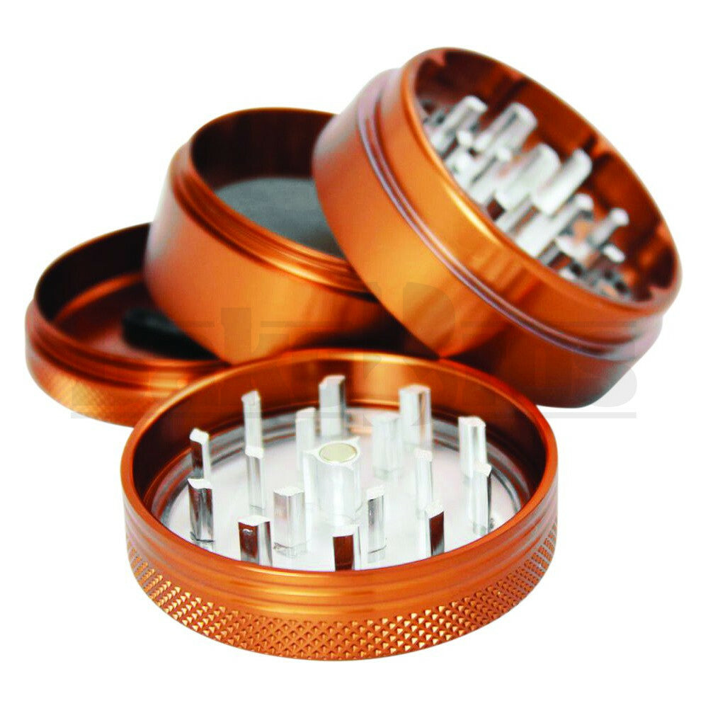SHARPSTONE CLEAR TOP GRINDER 4 PIECE 2.2" BROWN Pack of 1