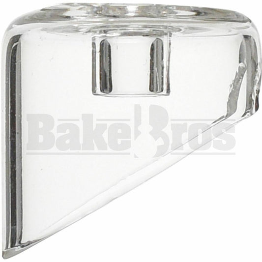 NINJA CUT QUARTZ CARB CAP FOR BANGER 45* 2MM THICK 21MM DIAM CLEAR JOINTLESS