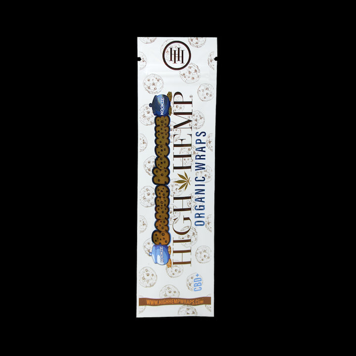 High Hemp Organic Wraps 2 Wraps With 2 Filters Baked Kookie Pack Of 25