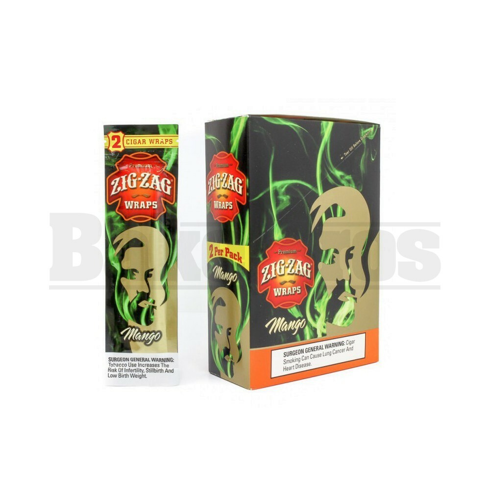 ZIG ZAG CIGAR WRAPS 2 PER PACK MANGO Pack of 25