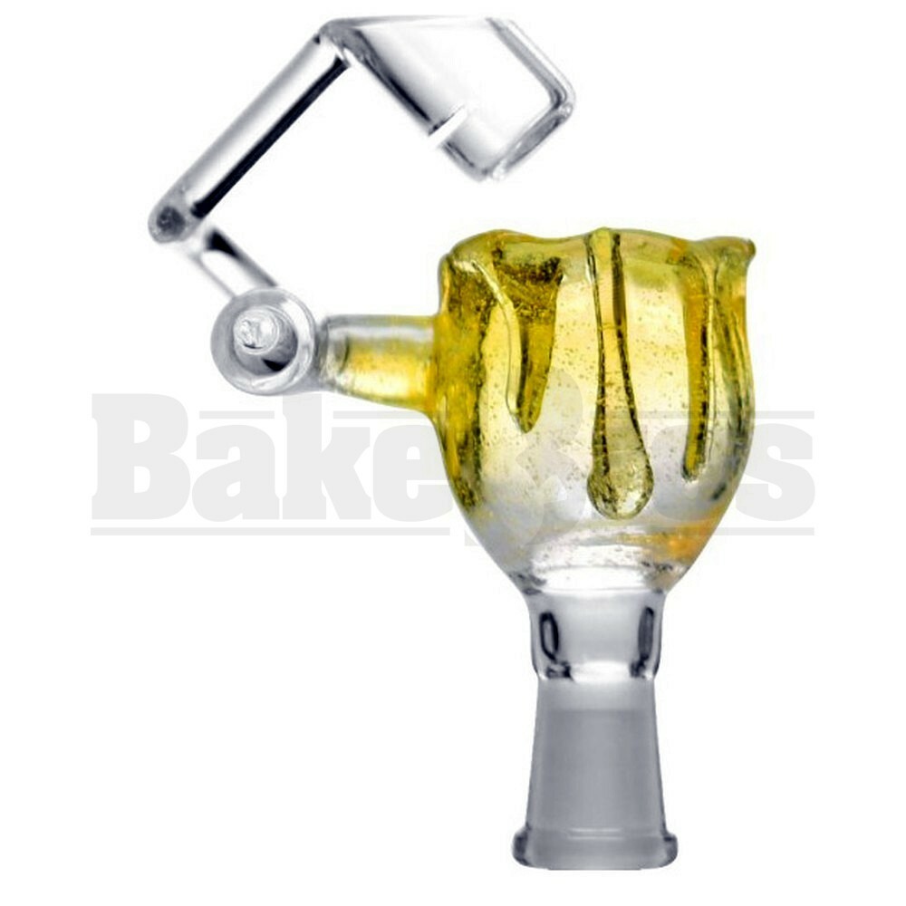 KROWN KUSH FEMALE HONEYBUCKET DRIP GLASS LEMON DROP 10MM