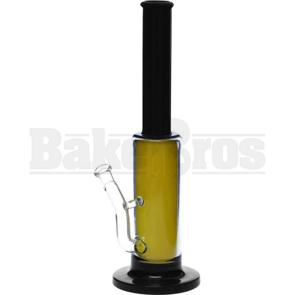 BLUE LABEL WP GLOW IN THE DARK YELLOW TURBINE PERC 14" BLACK FEMALE 14MM
