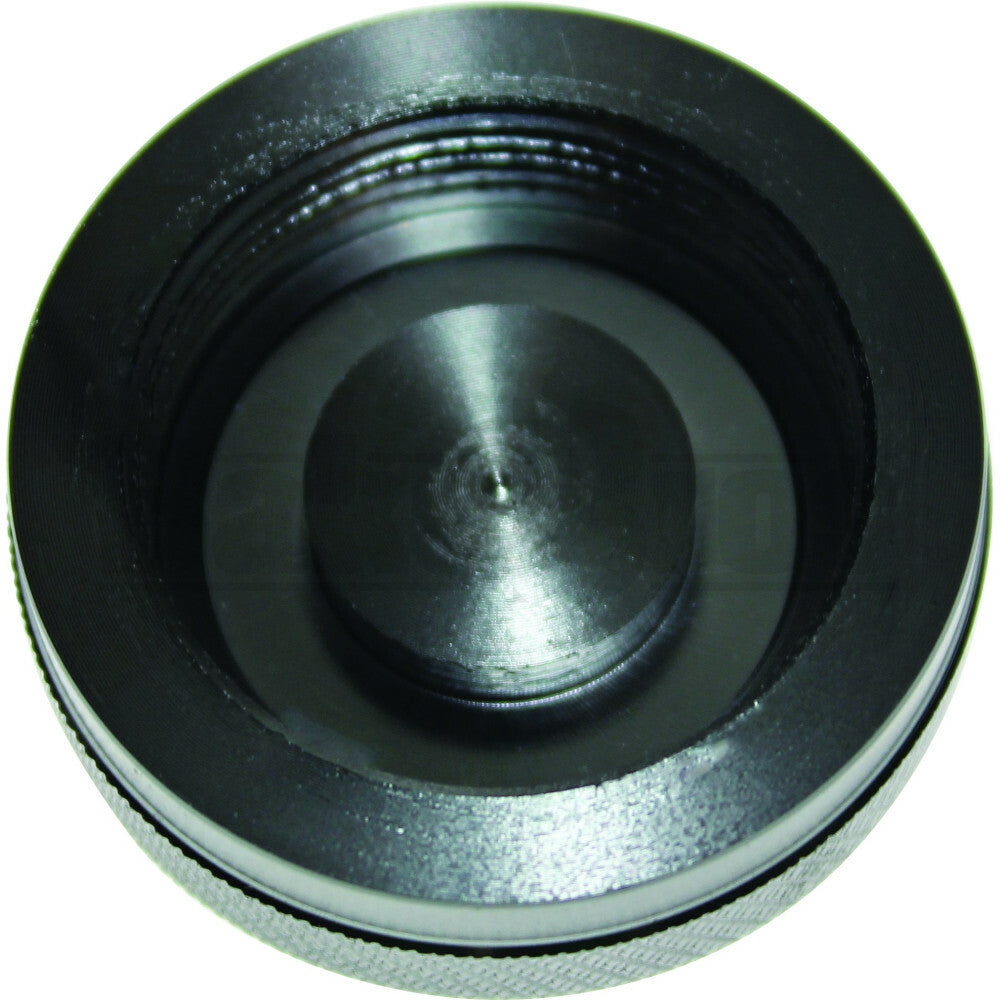 CNC MACHINED HEAVY POLLEN PRESS WITH WINDOW STEEL BLUE 6"