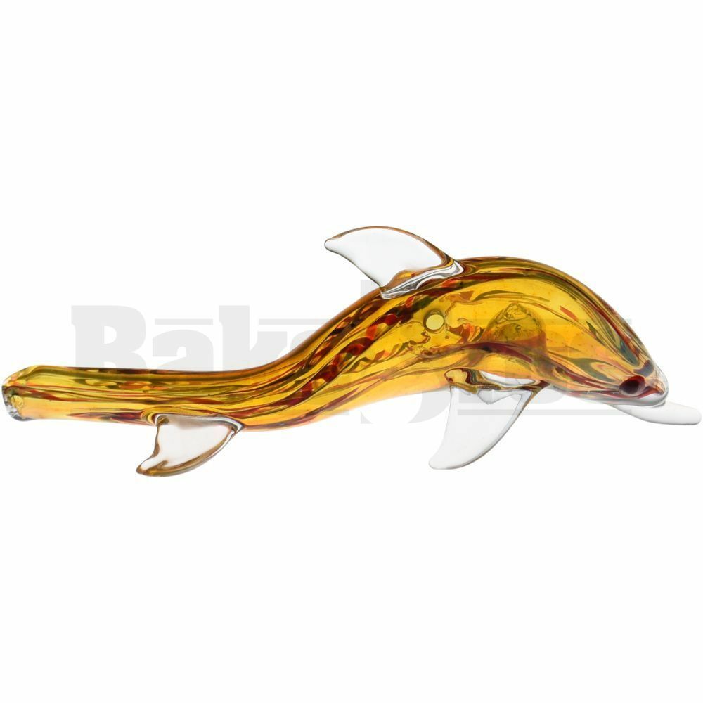 ANIMAL HAND PIPE DOLPHIN 6" ASSORTED COLORS