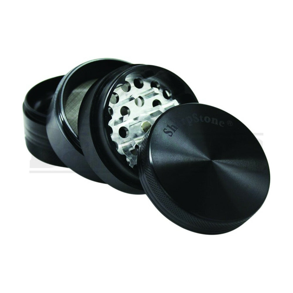 SHARPSTONE HARD TOP VIBRATING GRINDER 4 PIECE 2.2" BLACK Pack of 1
