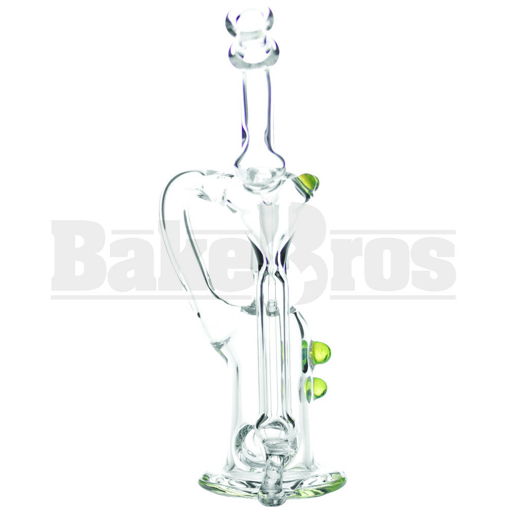 WP HIGH HEAL RECYCLER W/ DIFFUSED PERC 7" SLIME GREEN MALE 14MM