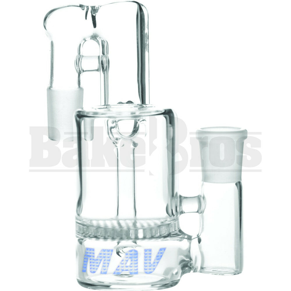 MAVERICK ASHCATCHER HONEYCOMB PERC & RECYCLER L CONFIG 90* JOINT CLEAR MALE 18MM
