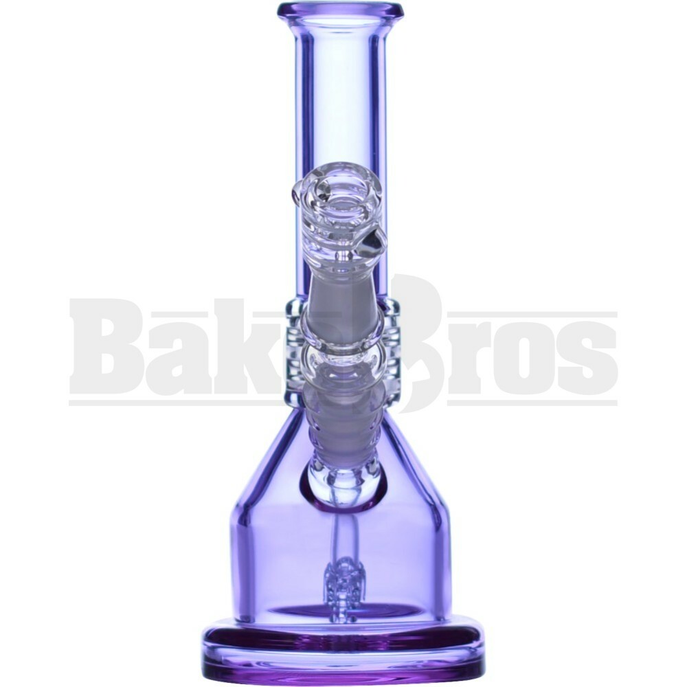 PULSE WP MINI BARREL STEM BEAKER VAPOR RIG 7" PURPLE FEMALE 14MM