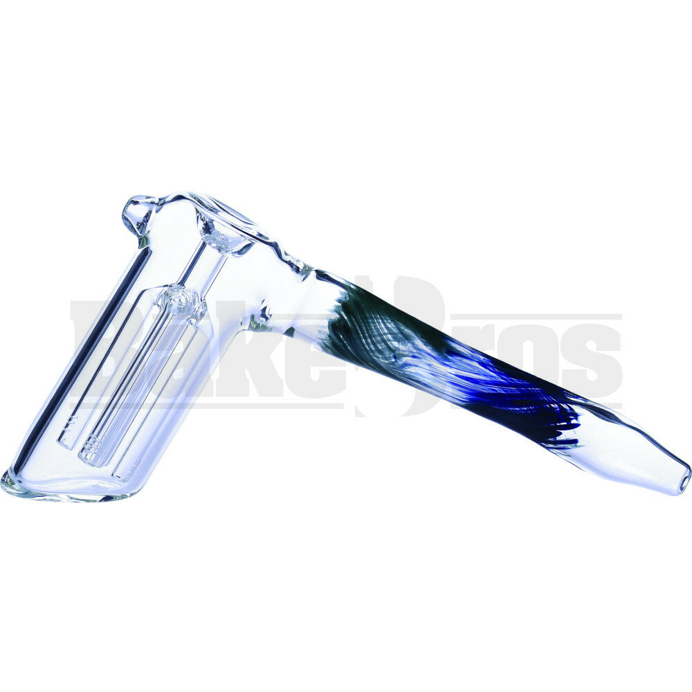 BUBBLER HAND PIPE 4 ARM PERC HAMMER STYLE 5" ASSORTED COLORS