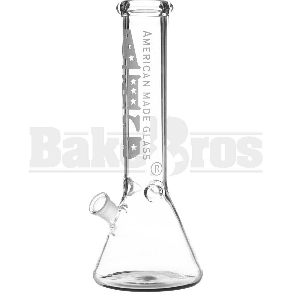 AMG WP STANDARD BEAKER SILKSCREEN ON BOTTOM 12" YELLING FACE FEMALE 18MM