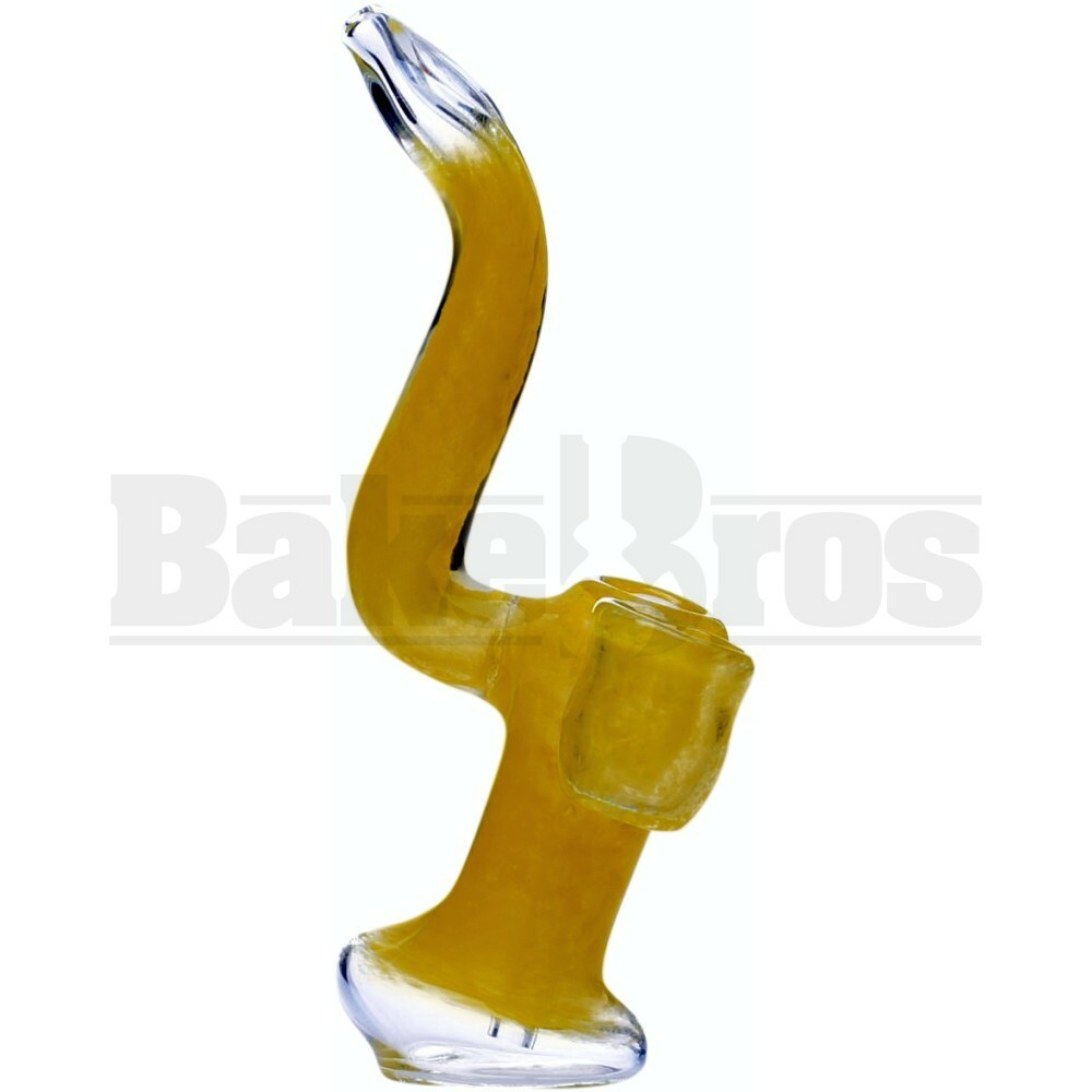 BUBBLER FRITT GLASS STONE ART W/ BUILT IN NUG JAR 8" ASSORTED COLORS