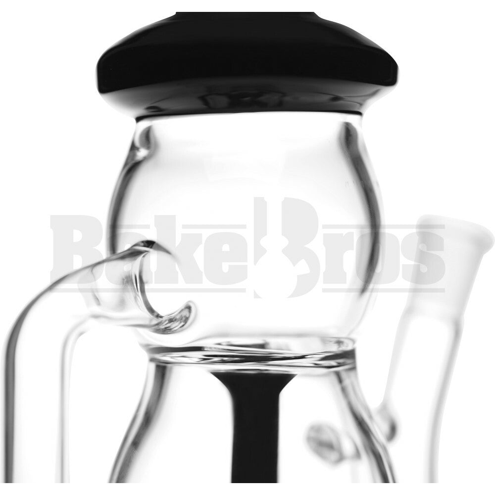 WP DIFFUSED PERC & INLINE RECYCLER BABY BOTTLE 8" BLACK FEMALE 14MM