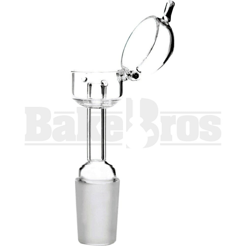 18MM QUARTZ NAIL WITH LID CLEAR MALE