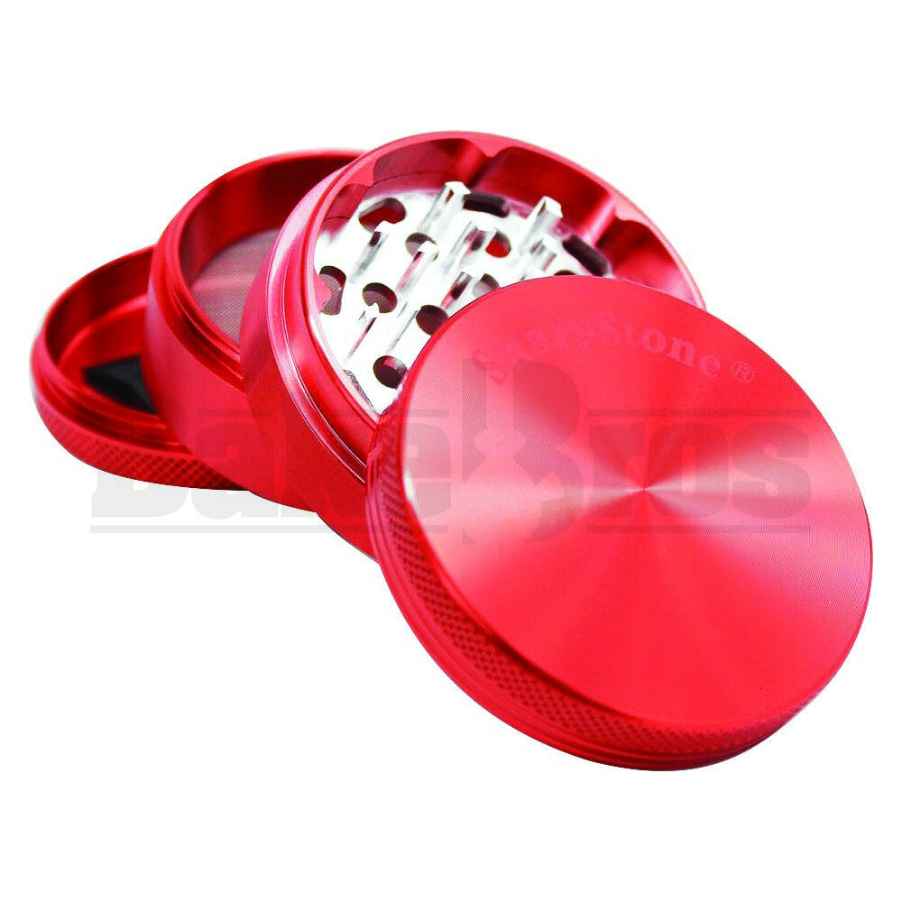 SHARPSTONE HARD TOP GRINDER 4 PIECE 2.5" RED Pack of 1
