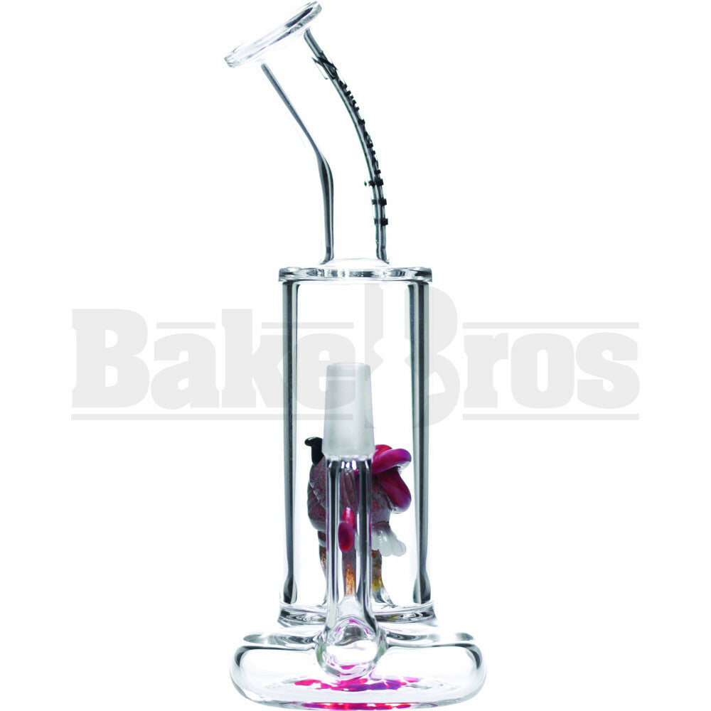 SMOKIN MIRRORZ WP FRITT MONSTER MOHAWK PERC VAPOR RIG 7" RED MALE 14MM