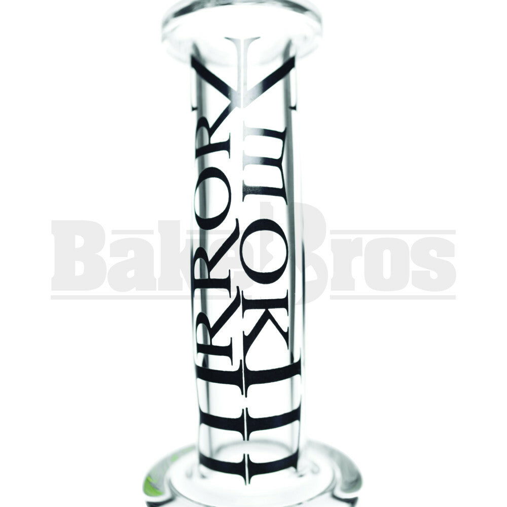 SMOKIN MIRRORZ WP ZOMBIE PERC VAPOR RIG WITH SLIME DRIPS 8" CLEAR MALE 14MM