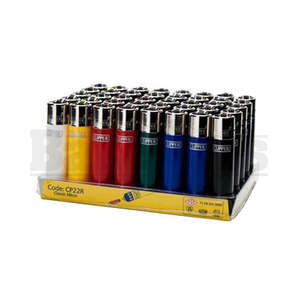 CLIPPER LIGHTER 3" SOLID COLOR ASSORTED COLORS Pack of 48
