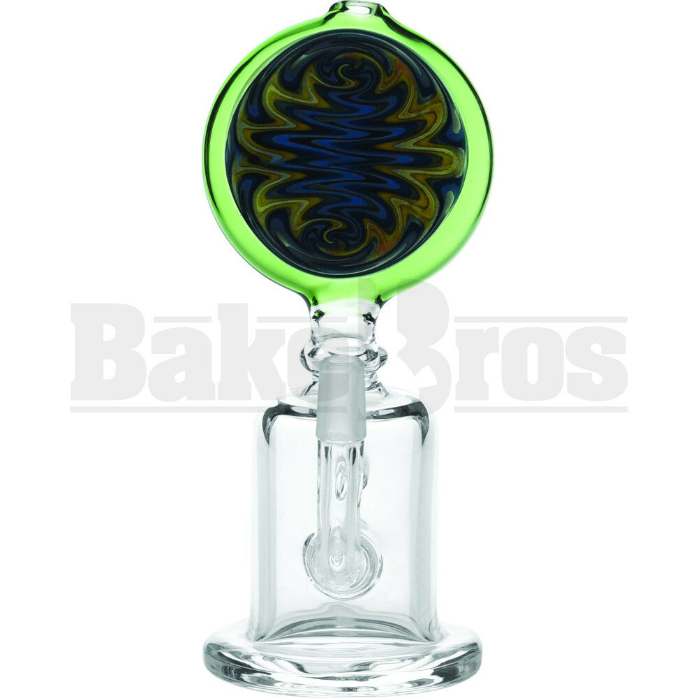 WP INLINE PERC DISK MOUTH WIG WAG 6" GREEN BLUE MALE 10MM