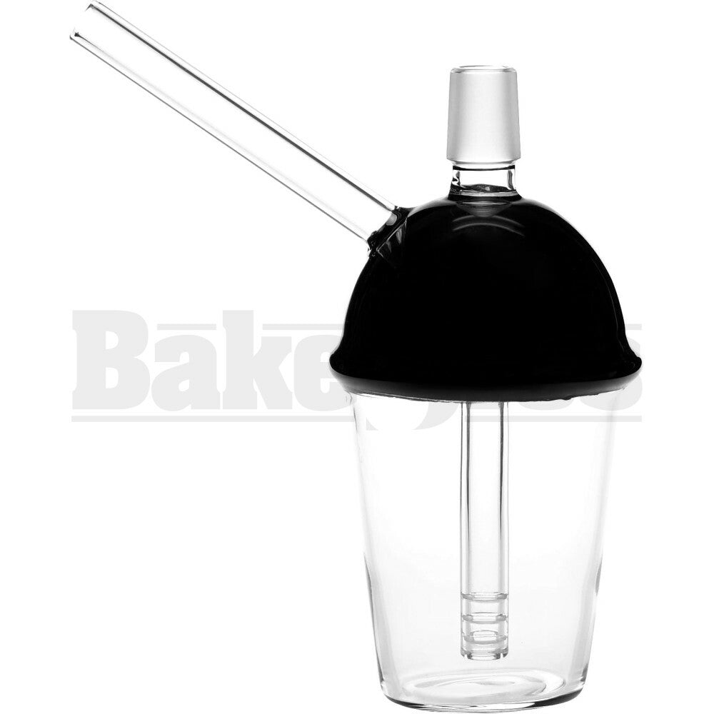 WP BUBBLER STRAIGHT TUBE SLURPEE SHAPE 7" BLACK MALE 18MM