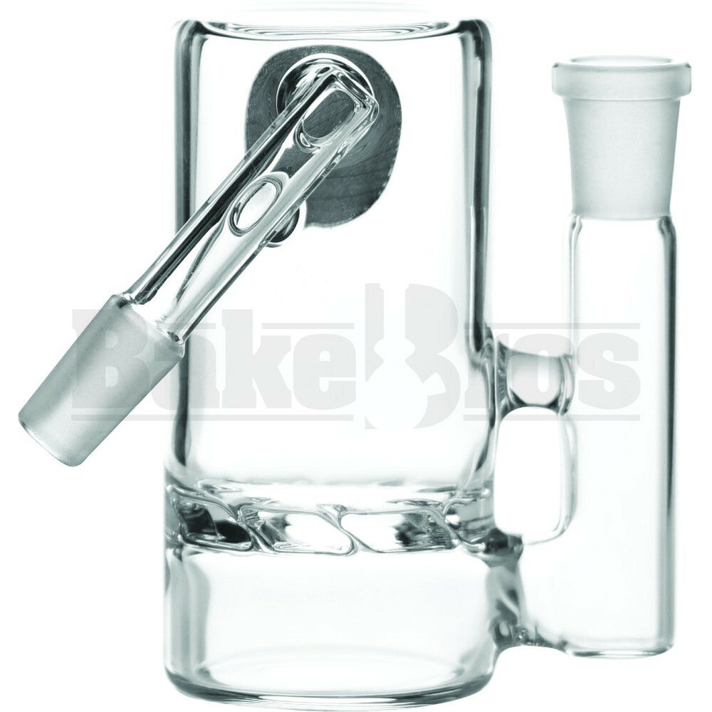 MAVERICK ASHCATCHER TURBINE DISK PERC 45* ANGLED JOINT CLEAR MALE 14MM