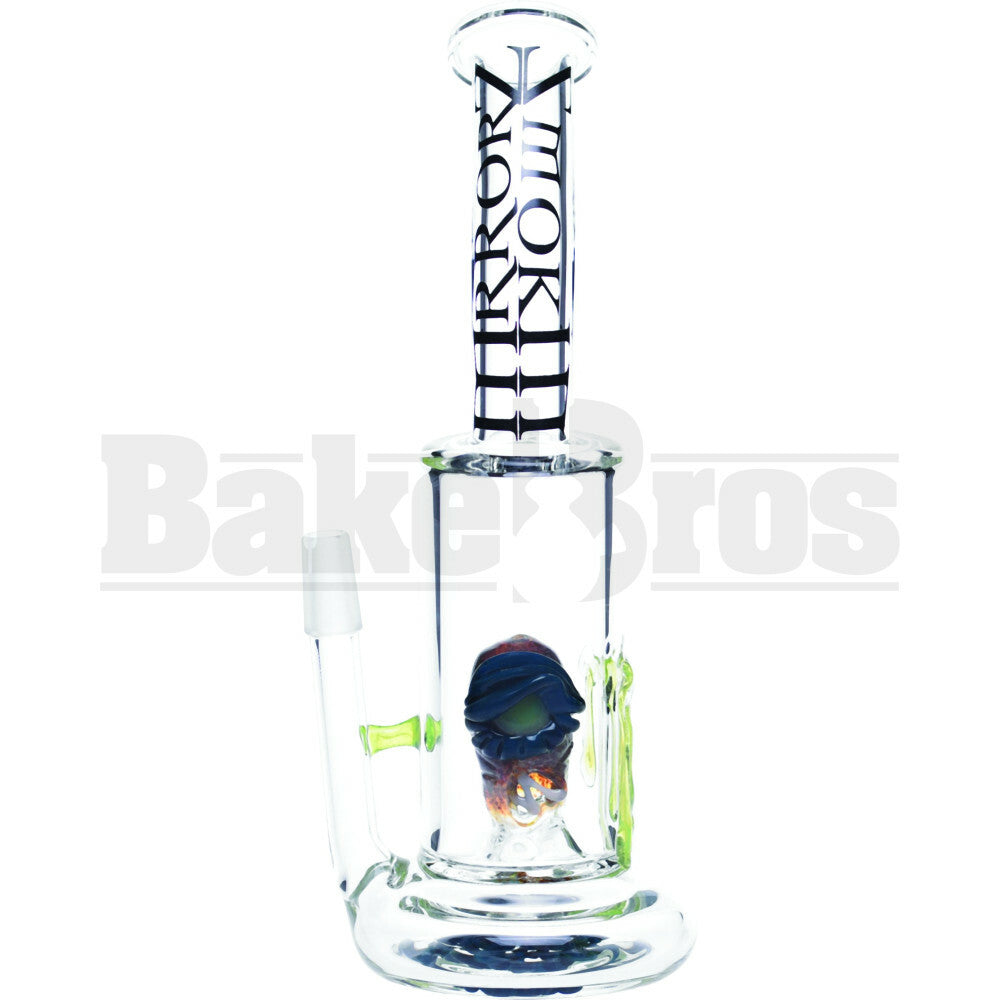SMOKIN MIRRORZ WP ZOMBIE PERC VAPOR RIG WITH SLIME DRIPS 8" CLEAR MALE 14MM