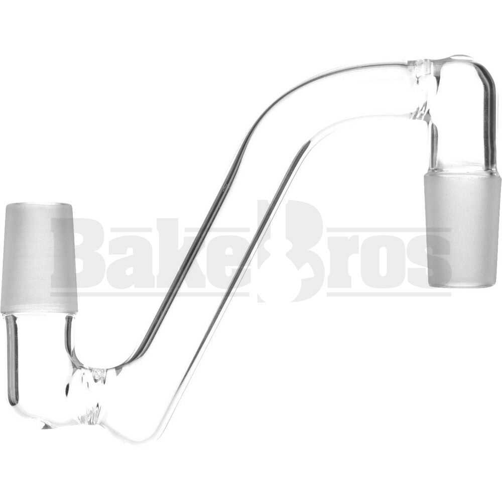 MALE TO MALE DROPDOWN ADAPTER SLEEK CLEAR MALE 18MM 18MM MALE