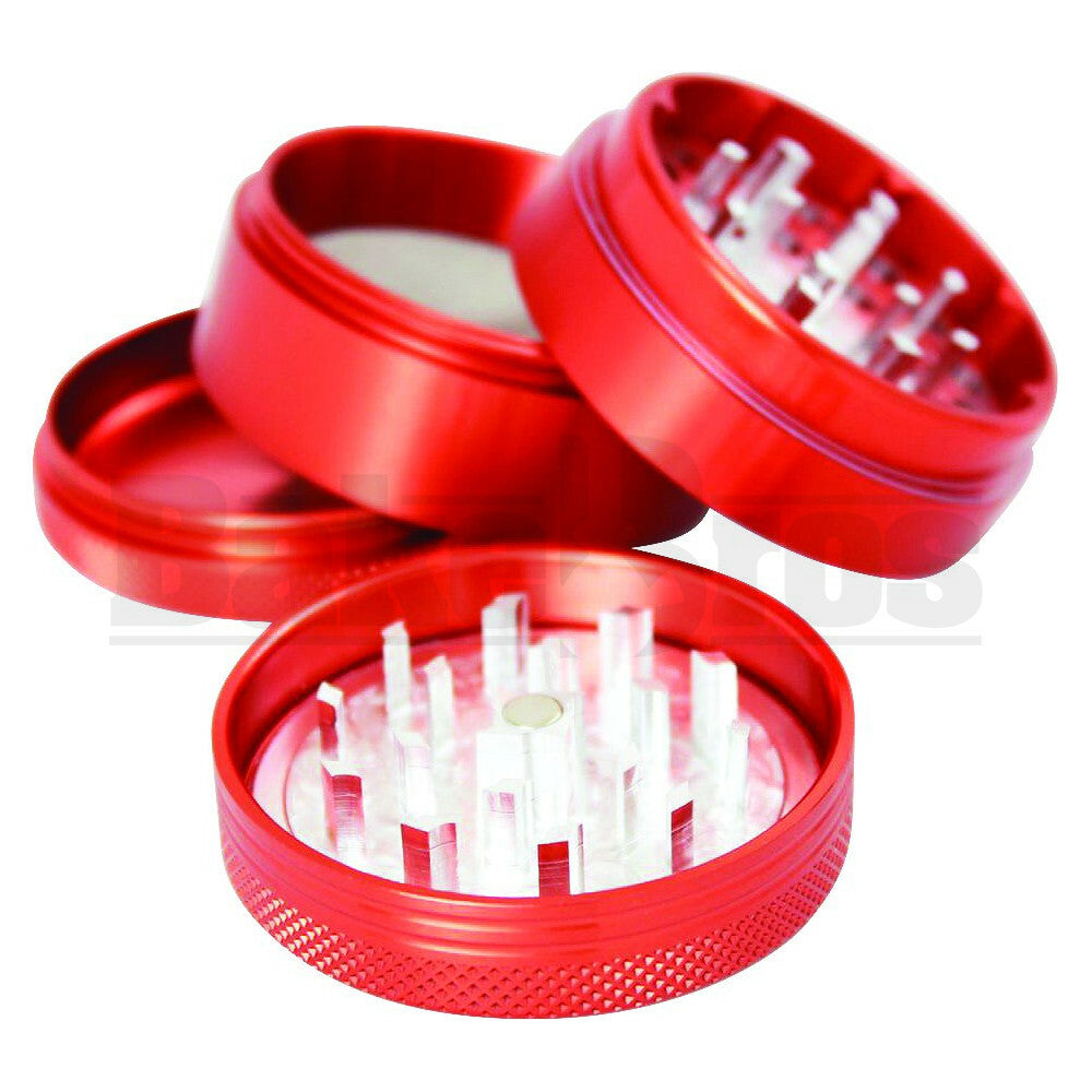 SHARPSTONE HARD TOP GRINDER 4 PIECE 2.2" RED Pack of 1