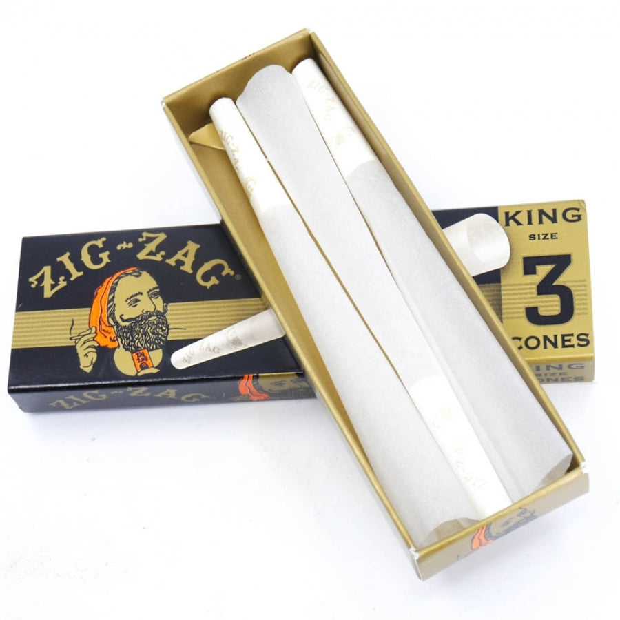 Zig Zag King Size Cones 3-Pack Ultra Thin (24 Packs)