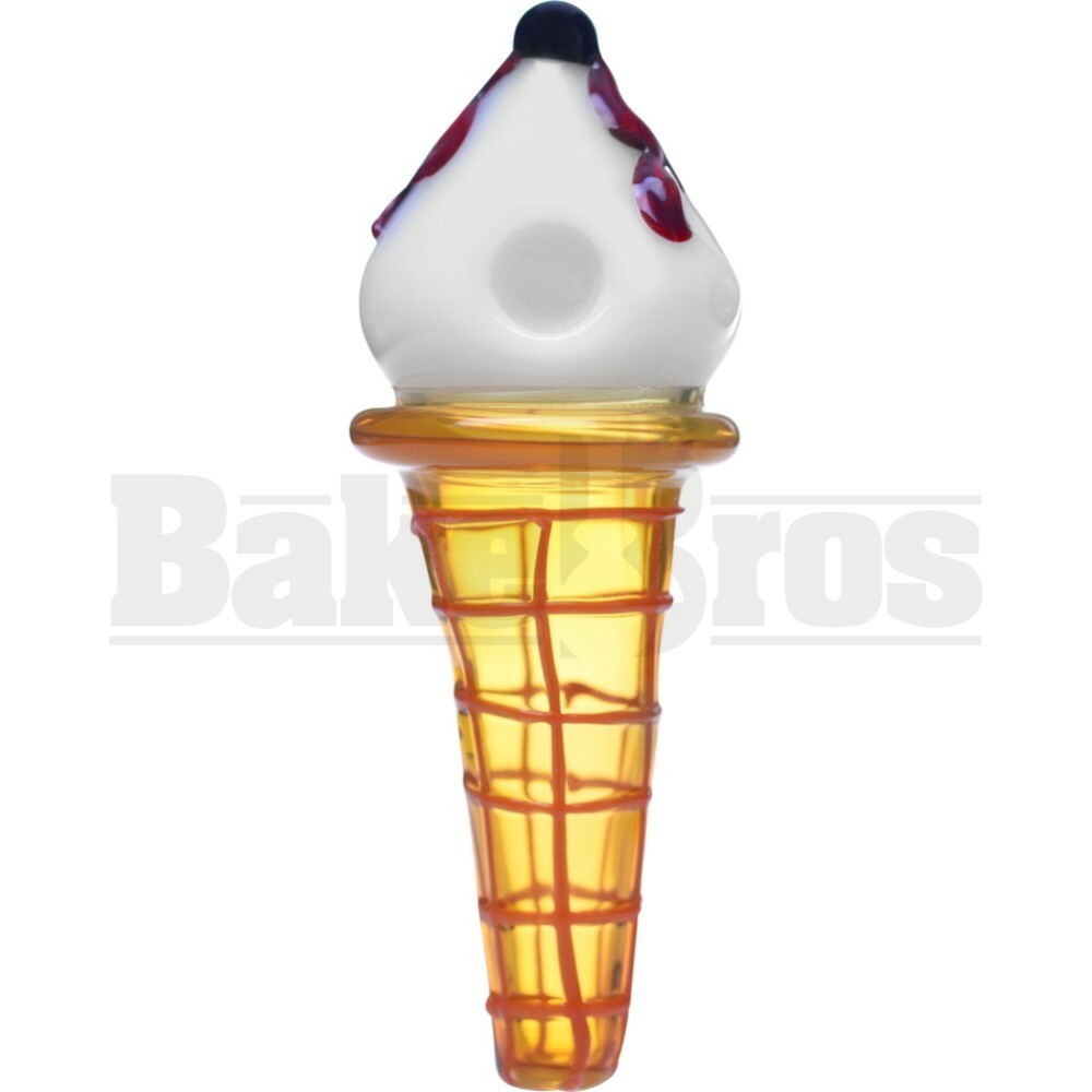HAND PIPE ICE CREAM CONE DRUMSTICK 6" ASSORTED COLORS