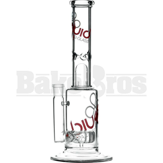 LIQUID GLASS WP DISCUS SLOT PERC STEMLESS 14" CLEAR FEMALE 18MM