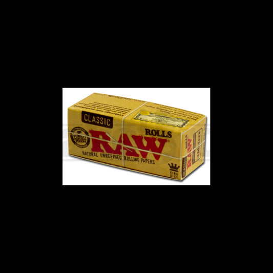 RAW ROLLING PAPERS CLASSIC KING SIZE ROLL 3 METERS UNFLAVORED Pack of 12