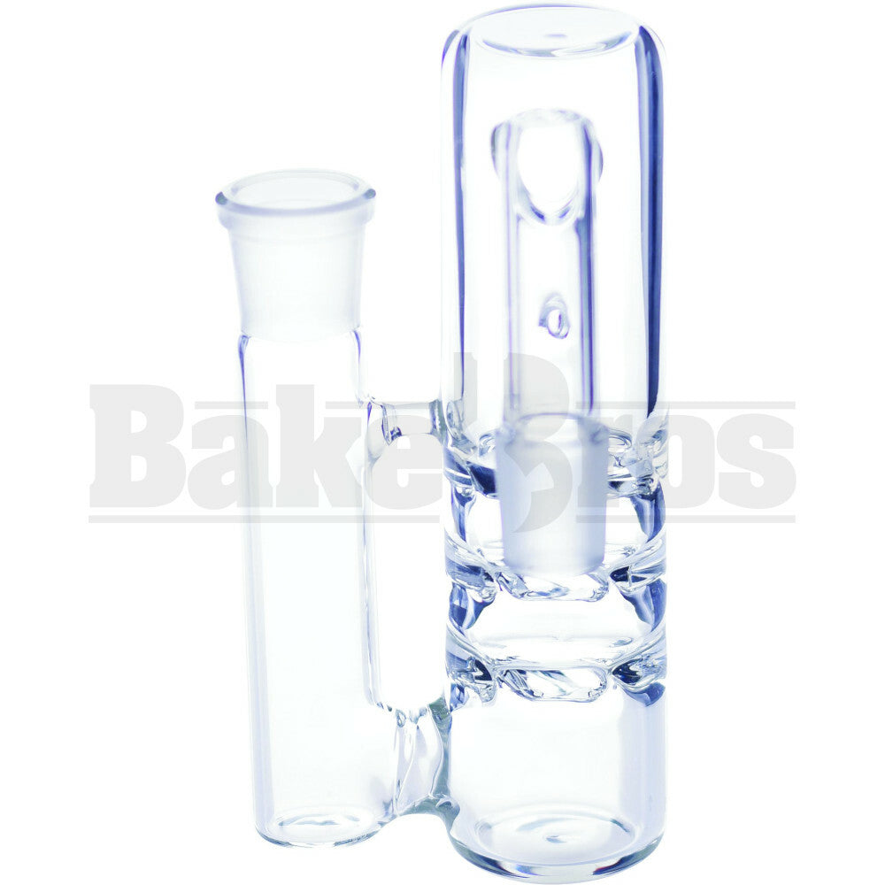 ASHCATCHER 1.5" DIAMETER 3X TURBINE DISK PERC L CONFIG CLEAR MALE 18MM