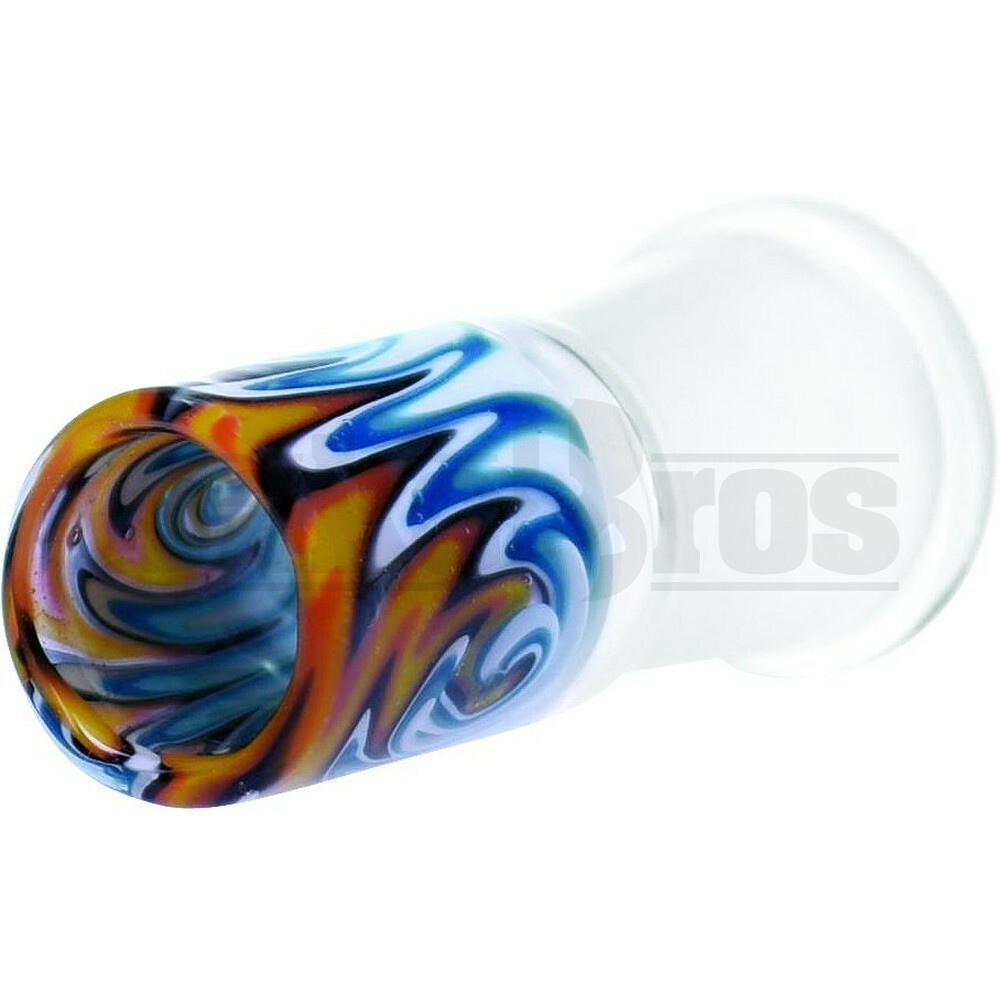 DOME CYLINDER VAPOR REVERSAL ART DESIGN EXOTIC REVERSAL WHITE BLUE YELLOW ORANGE BLACK 18MM