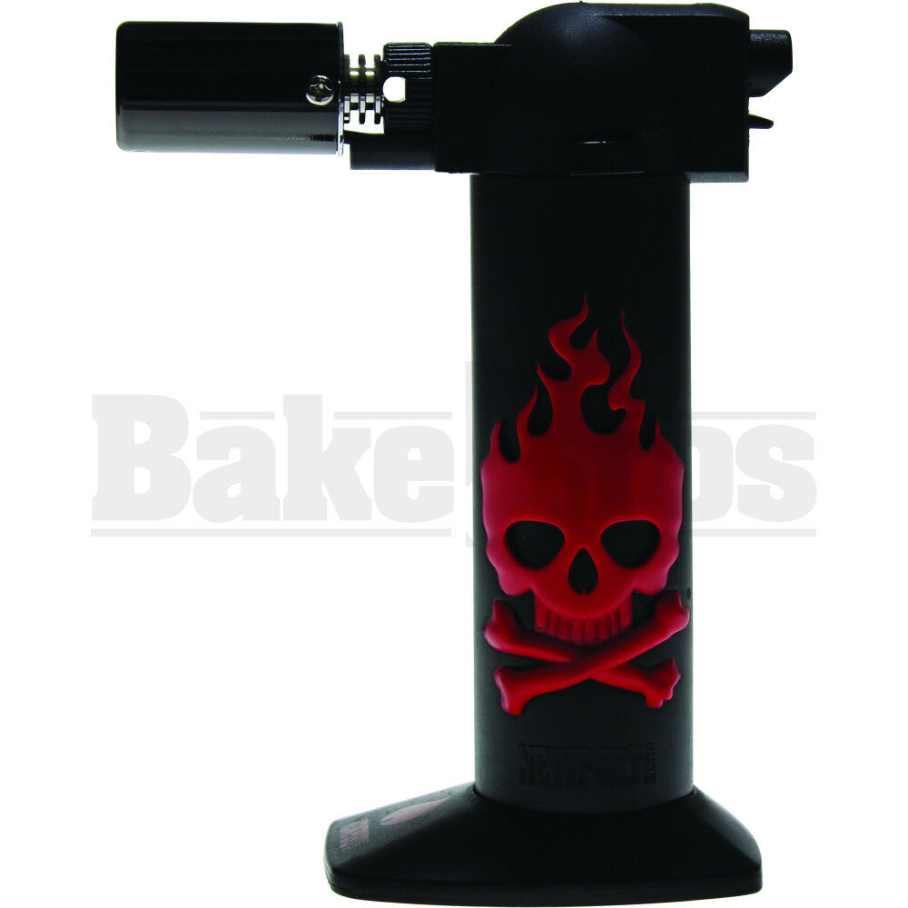 NEWPORT ZERO LIGHTER TORCH (SKULLS) NBT034 RED Pack of 1 6"